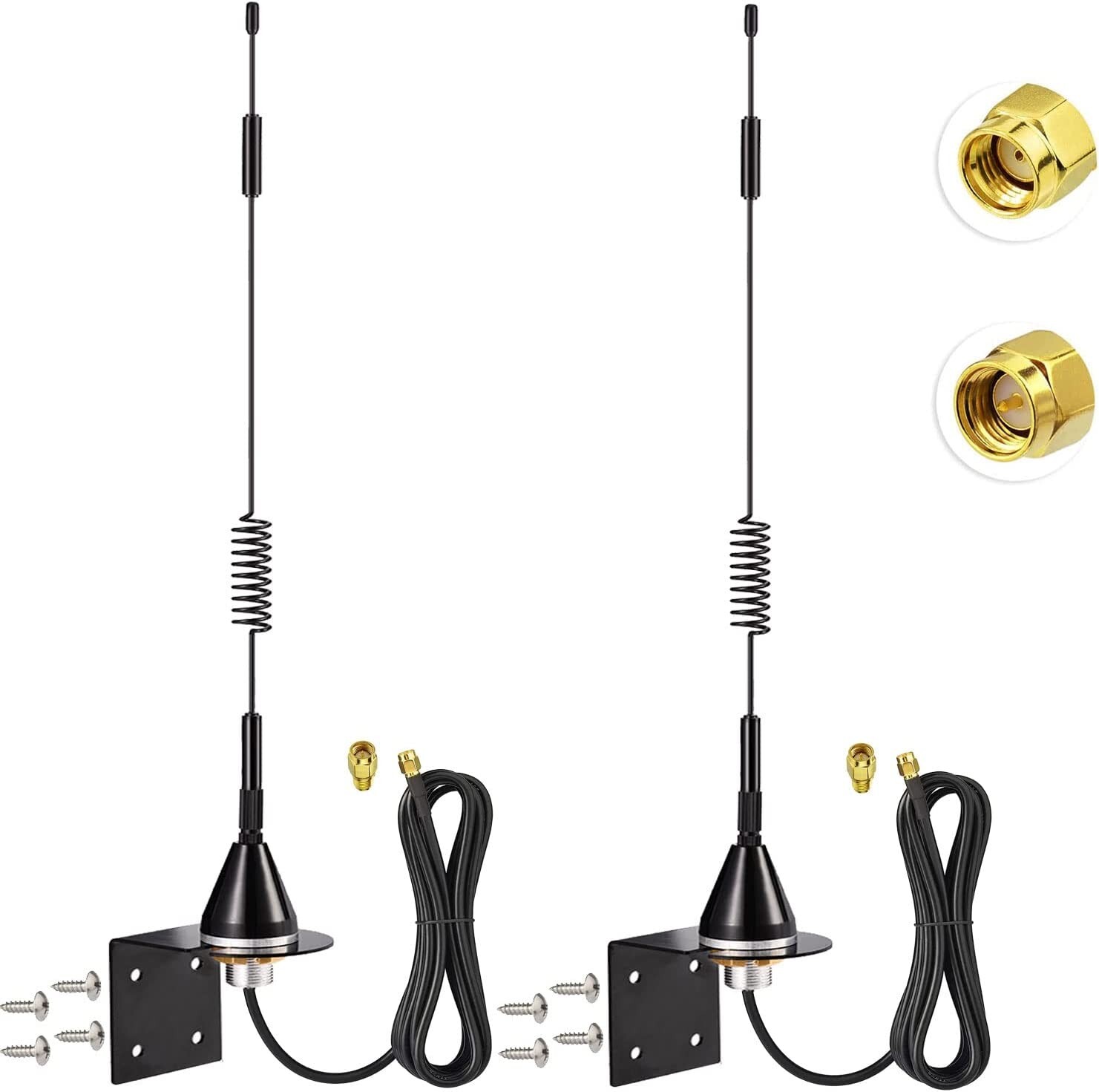 2Kit 4G LTE RP SMA Cellular Antenna Outdoor for Security Camera Wireless Router