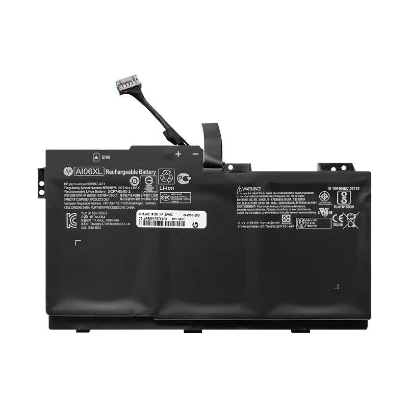 OEM Genuine AI06XL Battery For HP ZBook 17 G3 808451-001 HSTNN-LB6X 808397-421