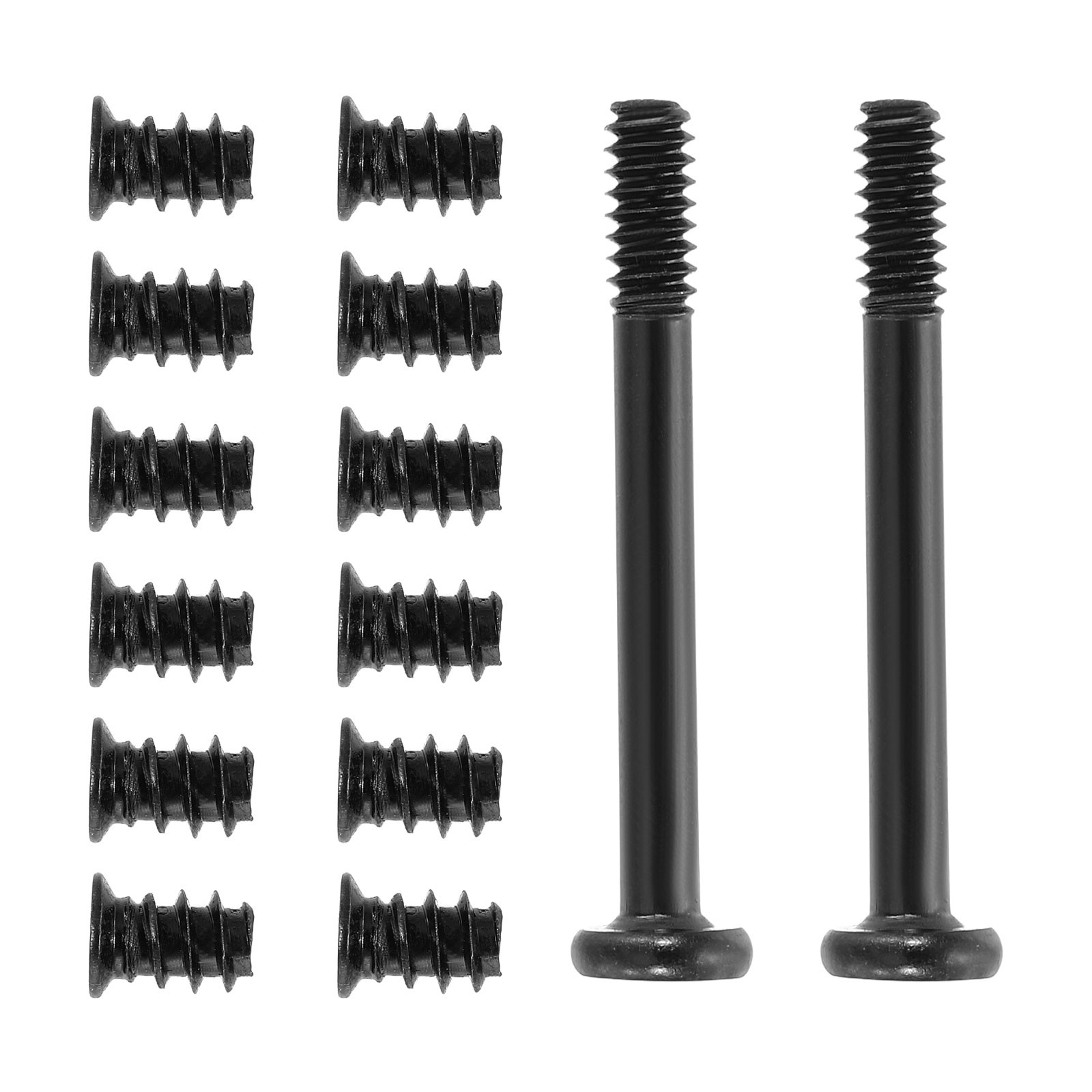 100Pcs (50pcs #6-32x30 50pcs M5x8) Computer Case Fan Screws Kit for DIY Black