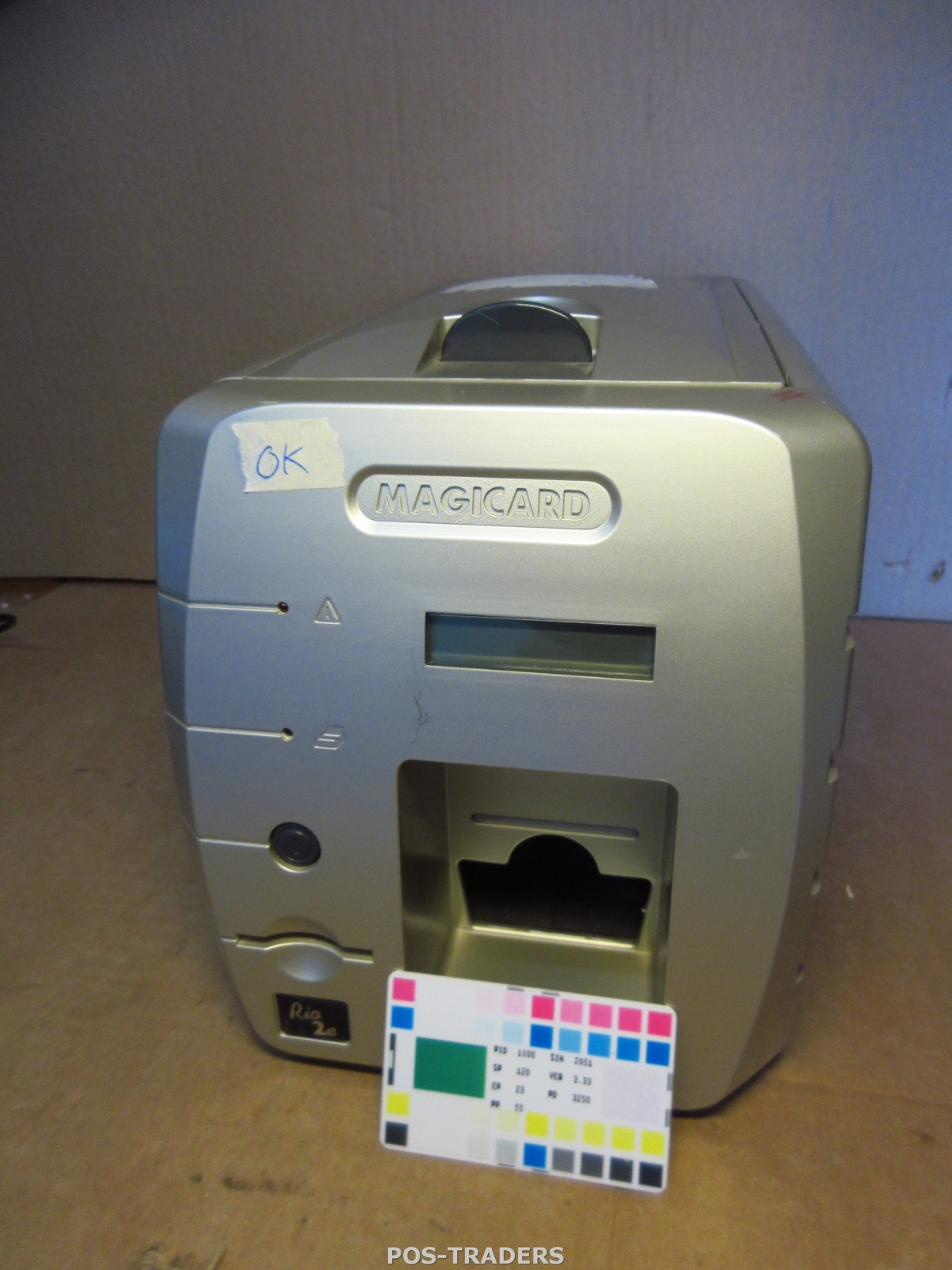 Magicard Rio 2e STD MIDI LAN USB Color ID Card Printer TESTED OK- NO CARD HOLDER