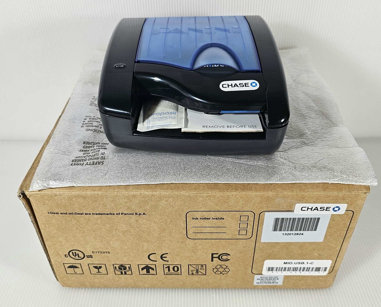 NEW Panini mI:Deal Single Feed Wi-Fi Check Scanner Reader Chase