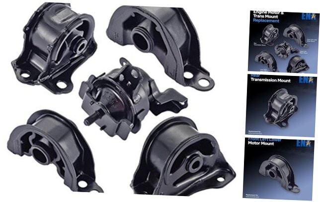 Engine Motor Transmission Mount Set of 5 Compatible with Honda 1996 1997 1998