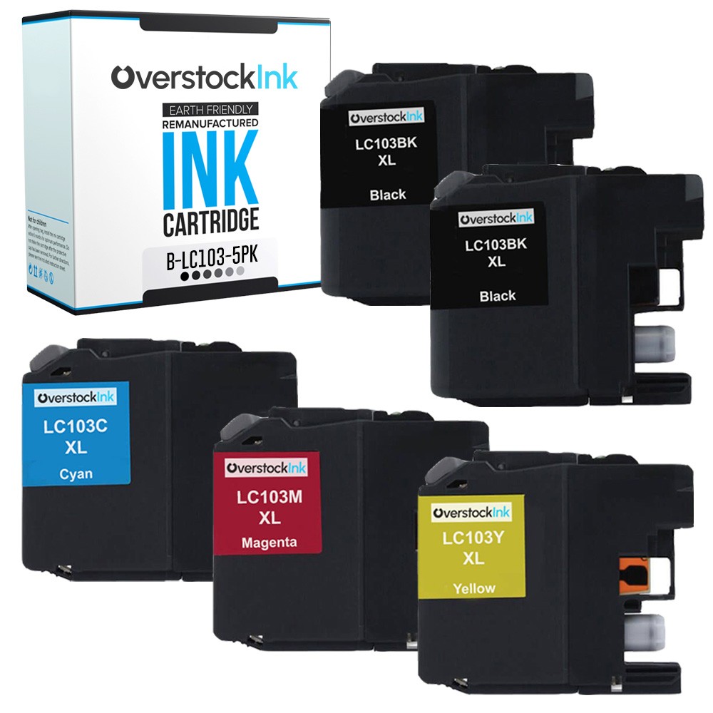 5PK Compatible LC103 Printer Cartridge fits Brother MFC-J6520DW J6720DW J6920DW