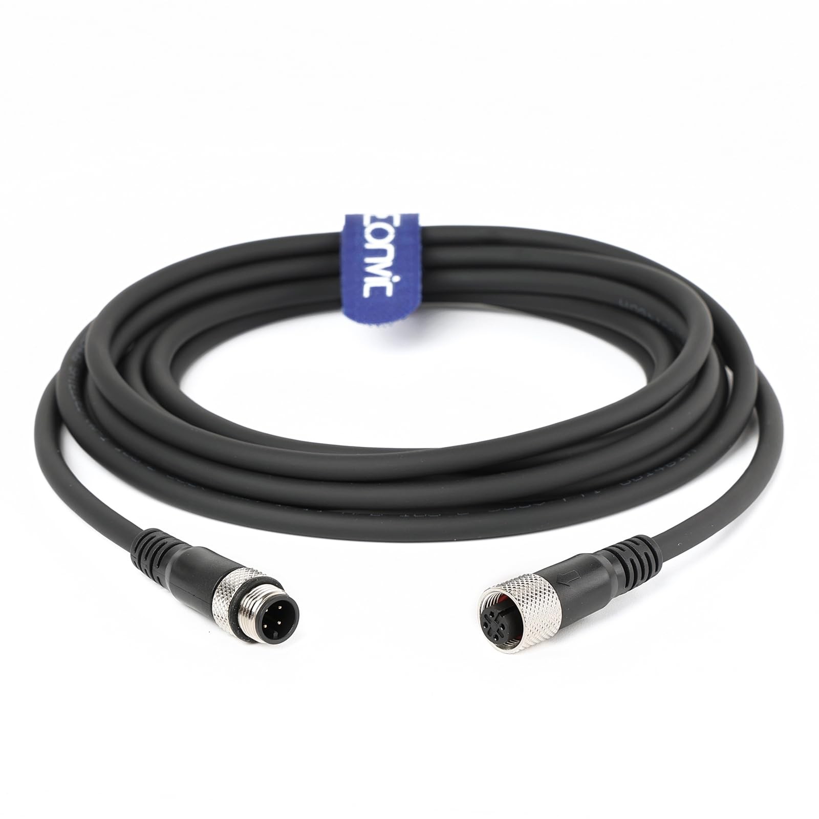 Industrial M12 4 Pin Male Female Sensor Cable A Code Straight Aviation 4M