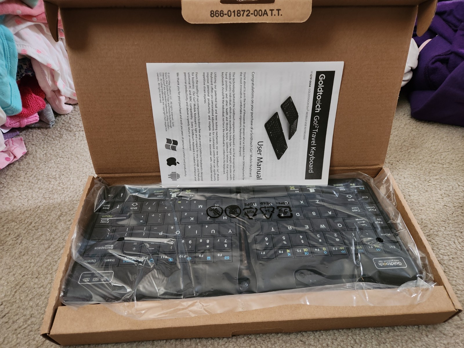 Goldtouch Go2 Travel Wired Keyboard Black (GTP-0044)