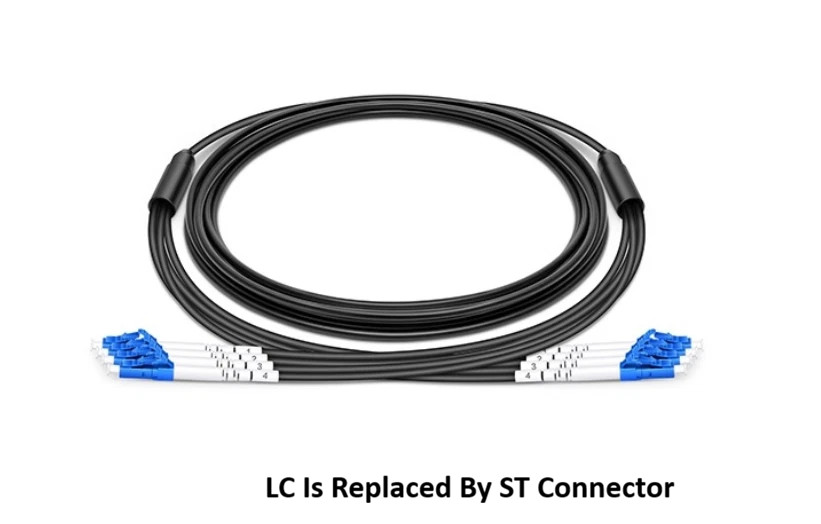 4 Strands 75M ST-ST Outdoor Armored Single-Mode Fiber Optic Cable –98656