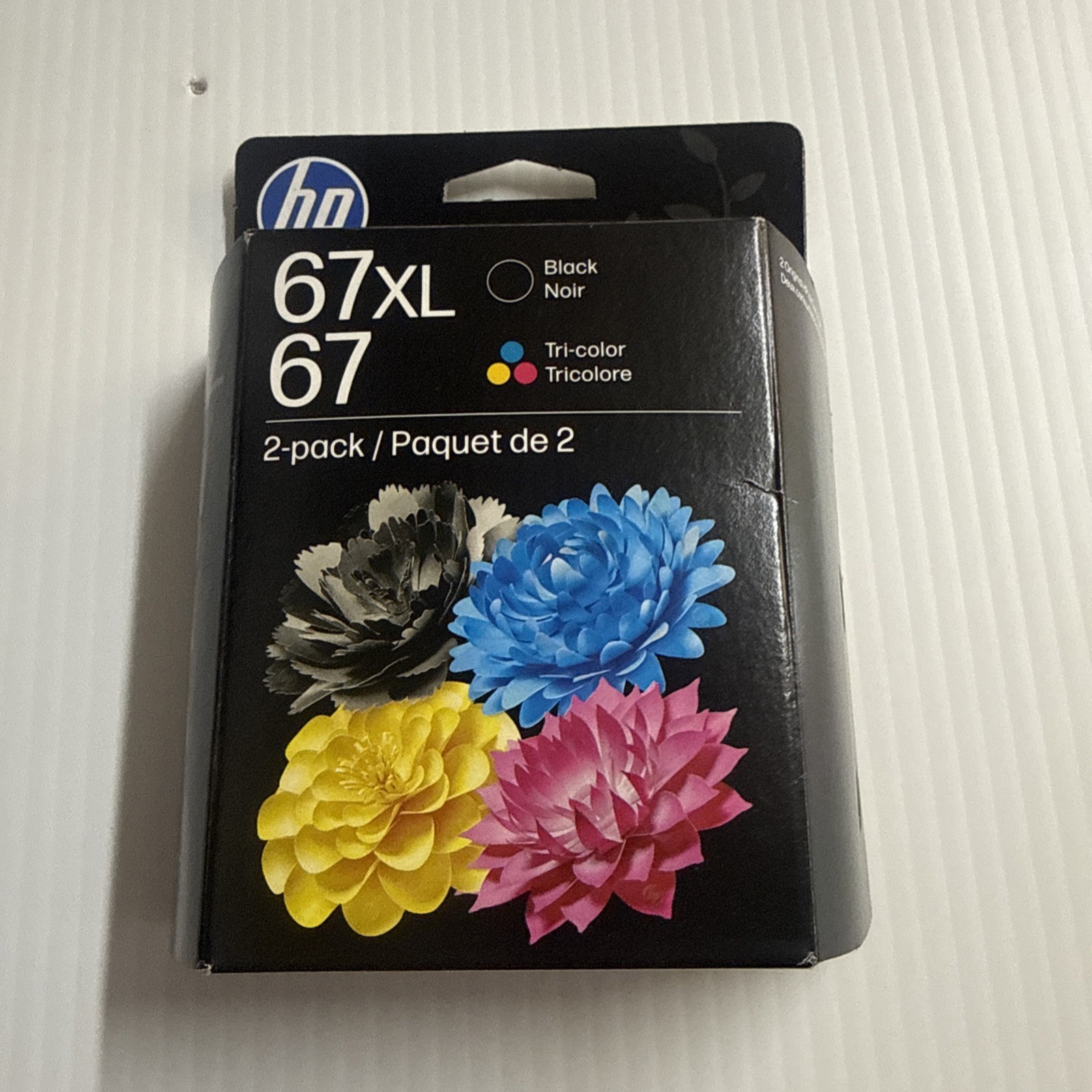 Genuine HP 67XL Black High-Yield/67 Tri-Color Ink Combo Sealed New exp MAY 2028