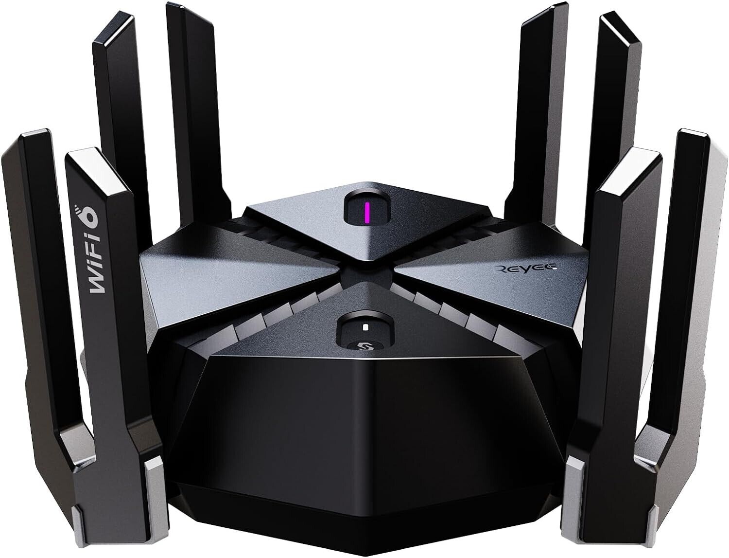 Reyee AX6000 WiFi 6 Router, Wireless 8-Stream Gaming Router, 8 FEMs, 2.5G WAN,2.