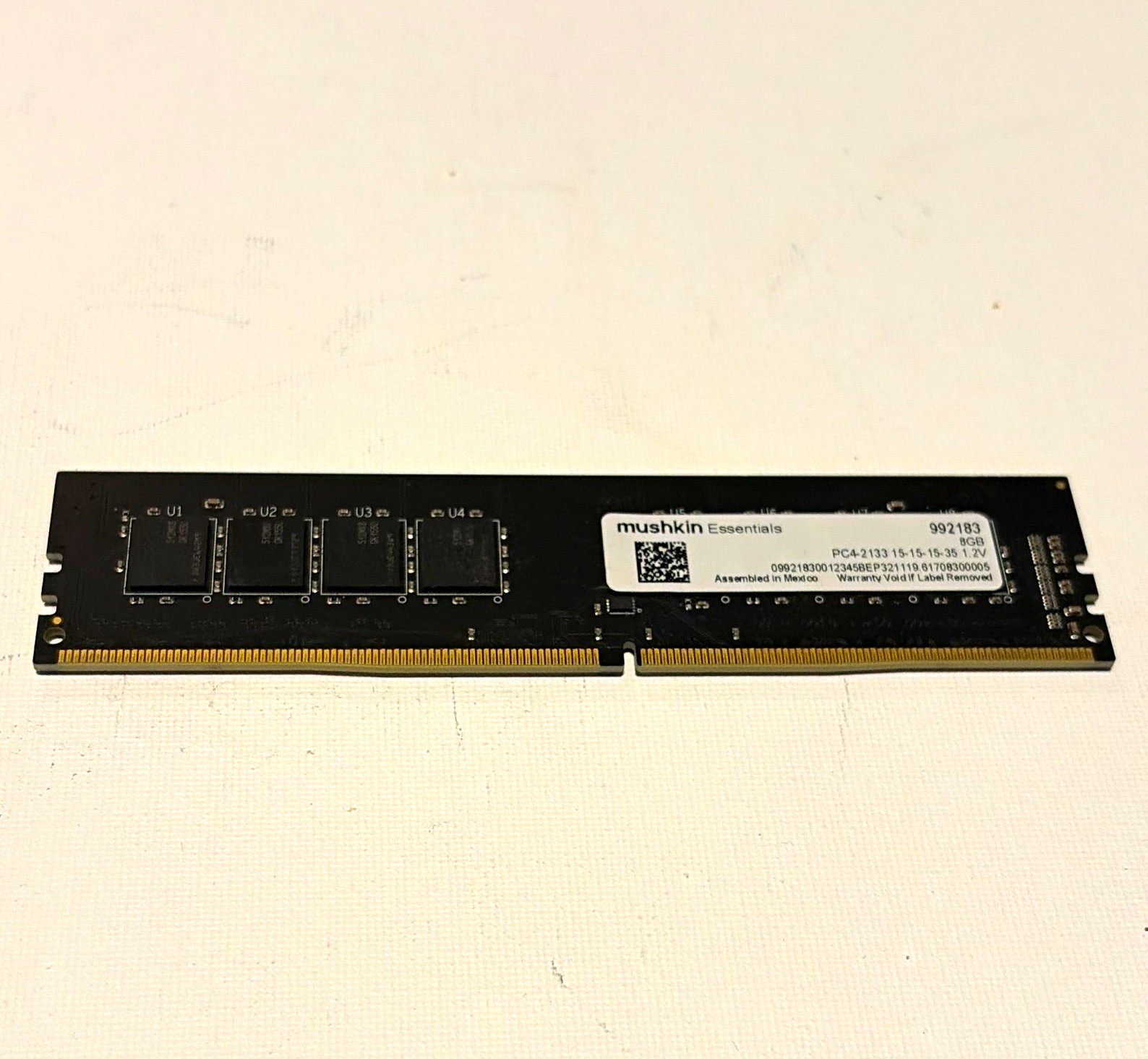 Mushkin Essentials 8GB DDR4 PC4-2133 288-Pin UDIMM Non-ECC 992183