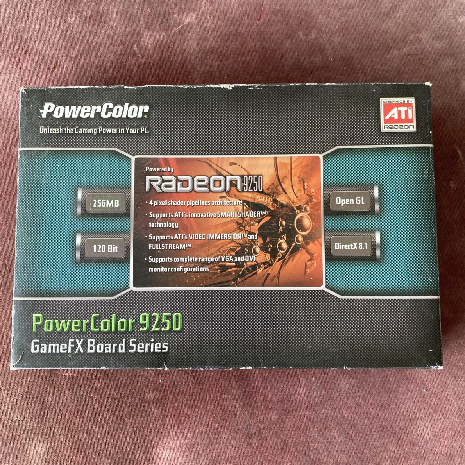 Power Color ATI 9250 AGP Video Graphics Card 256MB 128Bit