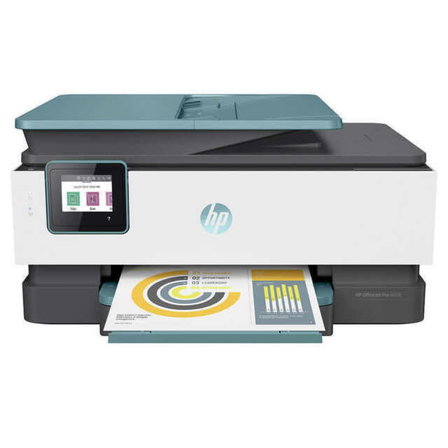 New Retail HP OfficeJet Pro 8028 Color Inkjet All in One Printer Scan Copy Fax