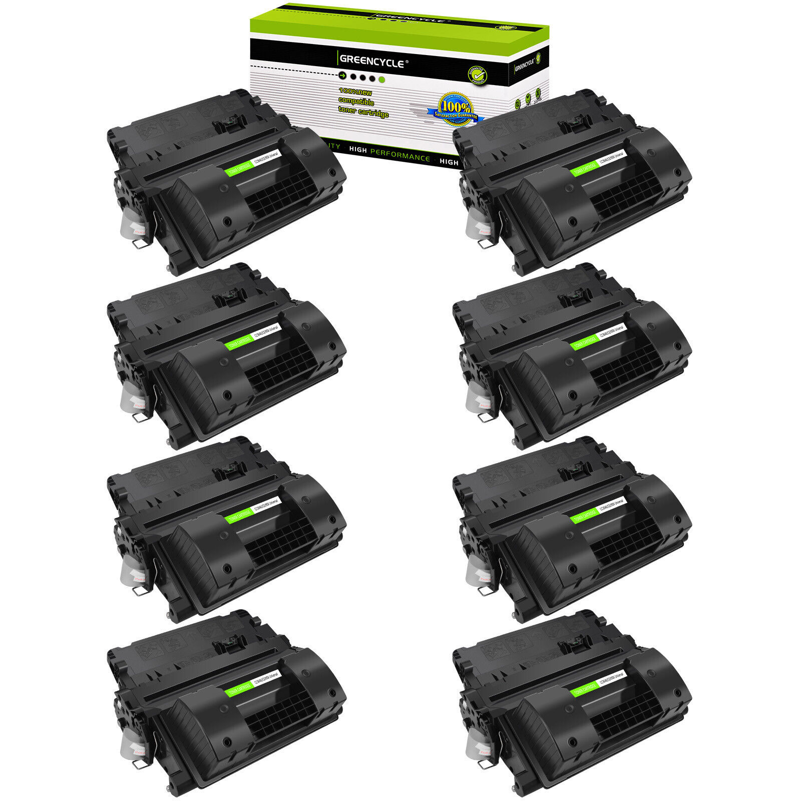 8PK High Yield BK CC364X 64X Toner Cartridges Fit for HP LaserJet P4515x P4515xm