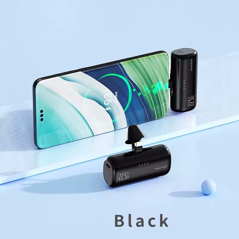 5000mAh Portable Charger 22.5W External Fast Battery Pack Power Bank For iPhone