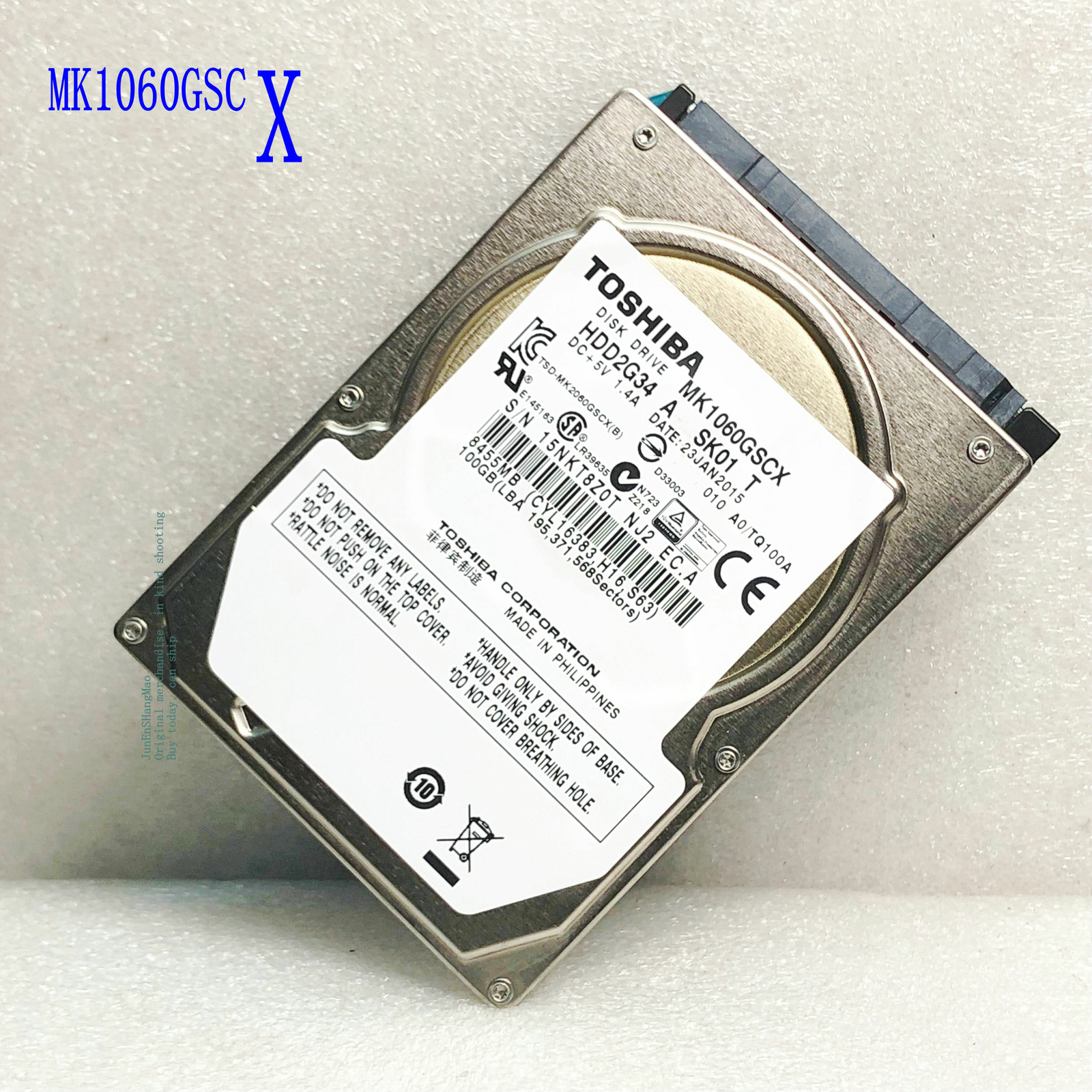 MK1060GSCX Toshiba 100G Wide Temperature/Shockproof Vehicle Dedicated Hard Drive