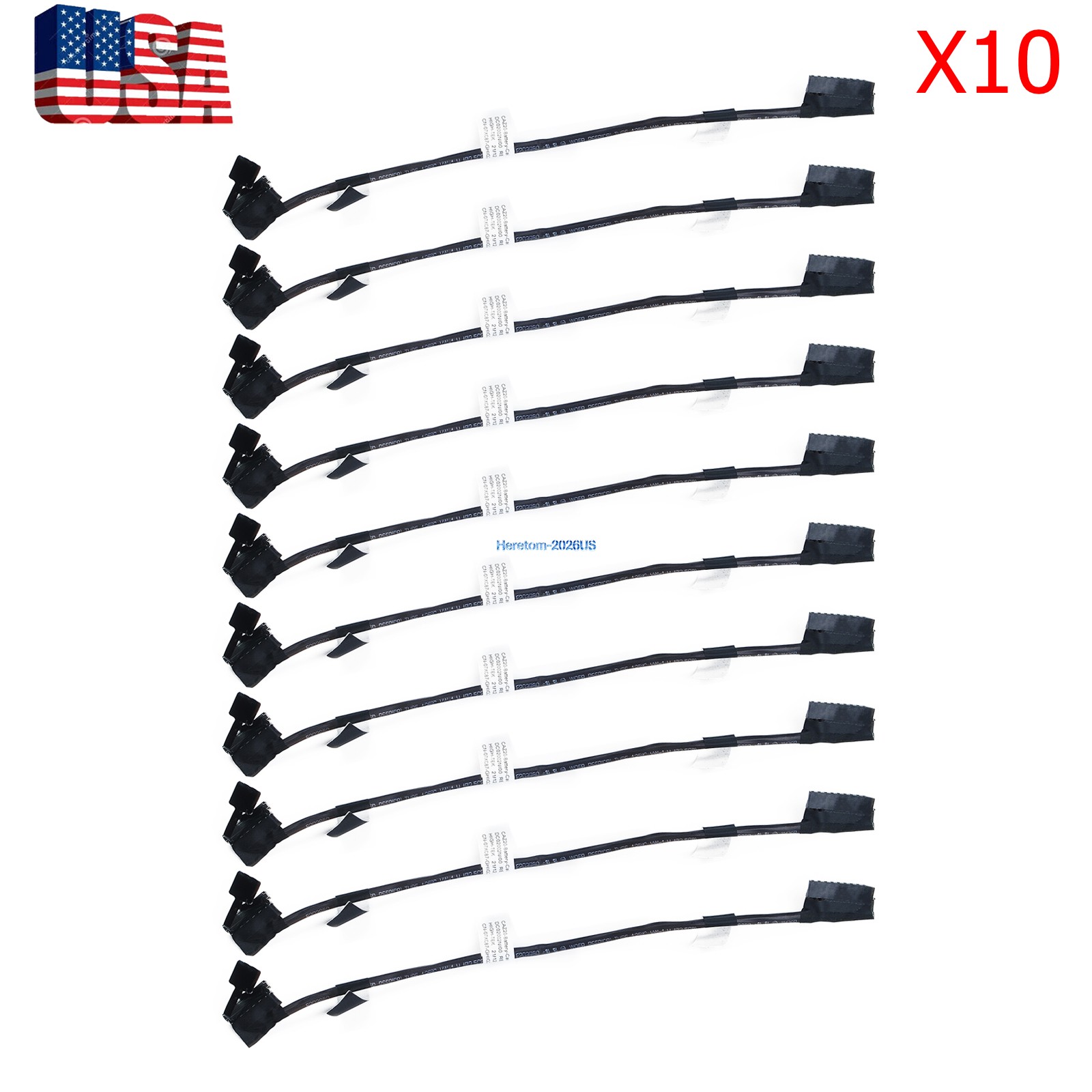 10Pcs New Battery Cable Replace For Dell Latitude 7480 E7480 7490 E7490 07XC87