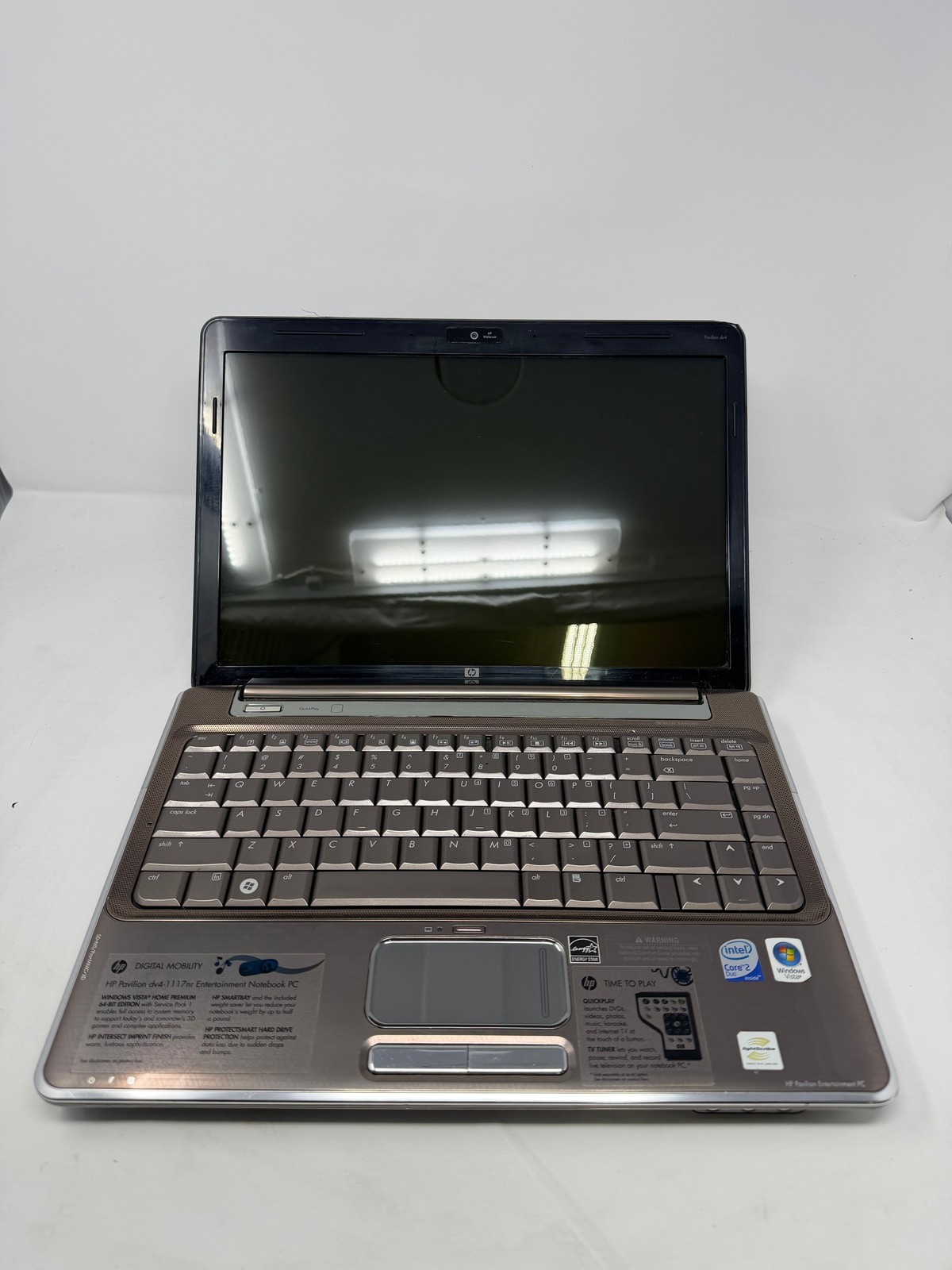 HP Pavilion dv4 Notebook PC 2 Duo T5800 4GB Intel Mobile 4 Series 240GB SSD