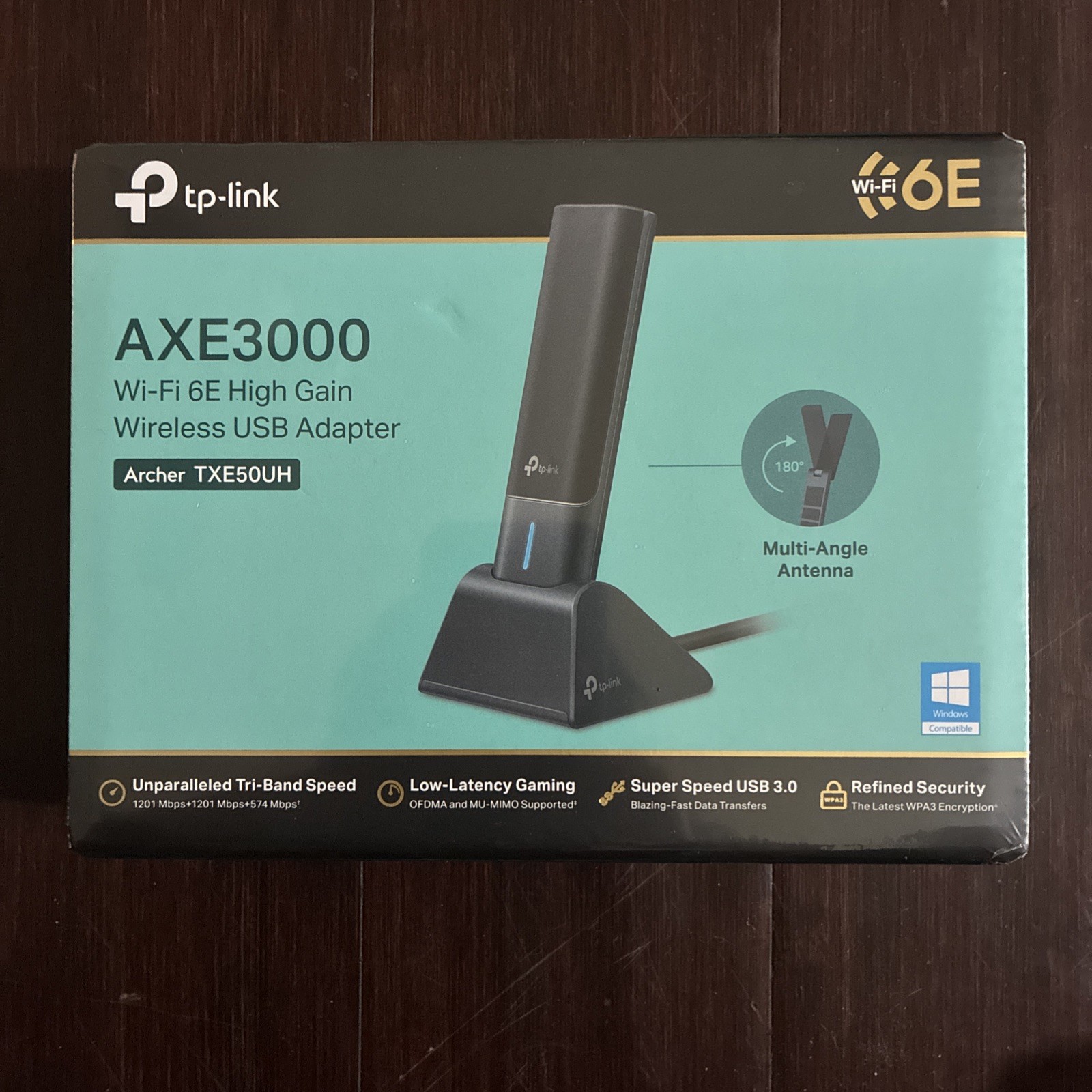 TP-Link AXE3000 WiFi 6E High Grain Wireless USB Adapter (Archer TXE50UH)