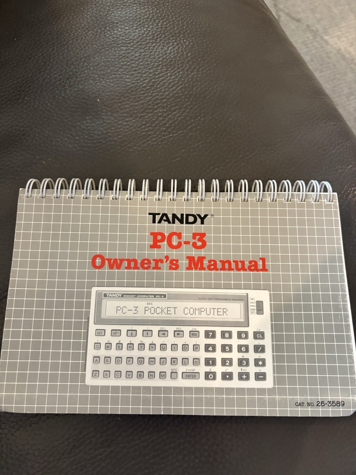 Radio Shack Tandy PC-3 Pocket Computer Owner’s Manual