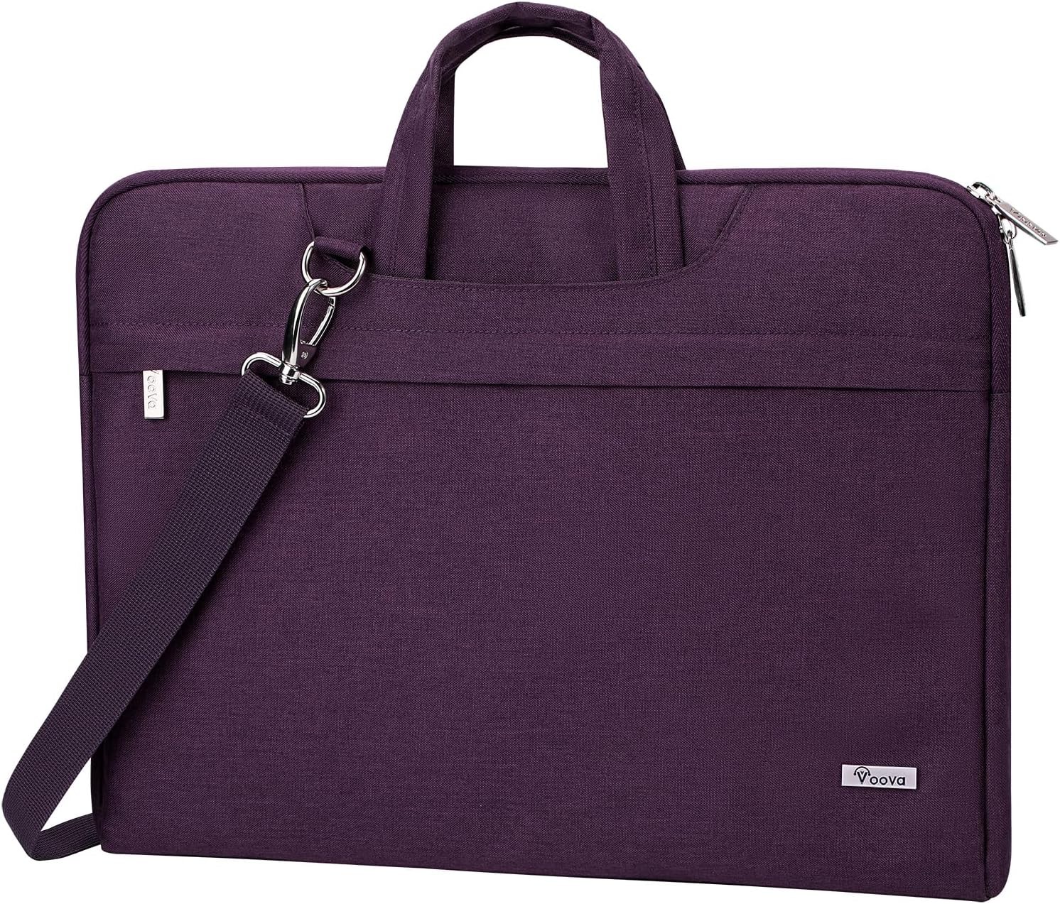 17.3-17 Inch Laptop Sleeve with Handle, MacBook Sleeve, Dark Purple for Dell, HP