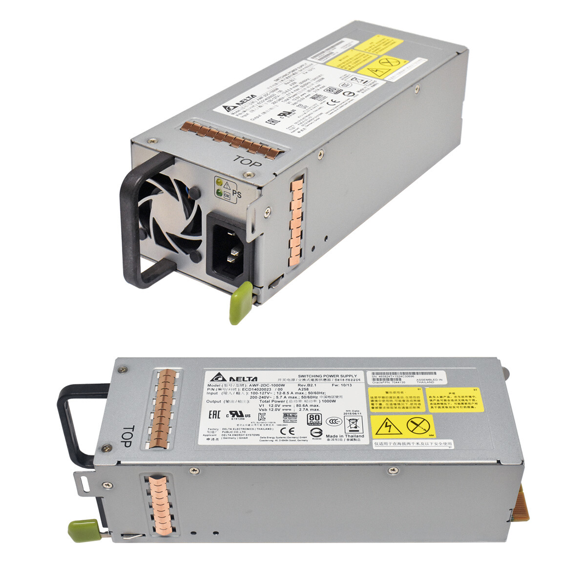 Delta Sun Oracle 1000W Power Supply PSU AWF-2DC-1000W ECD14020023 7044130