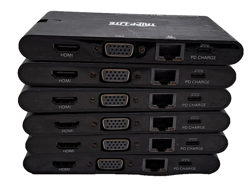 6X TRIPP.LITE USB 3.1 GEN1 USB-C DOCKING STATION U442-DOCK3-B