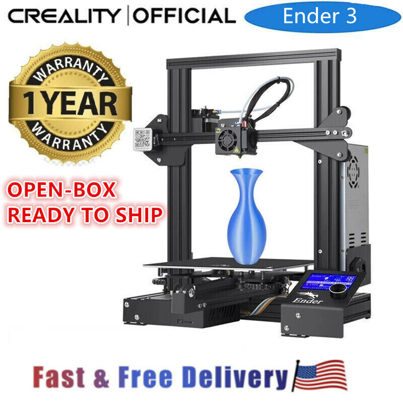 Repaired Creality Ender 3 3D Printer Fully Open Source with Resume Printing US