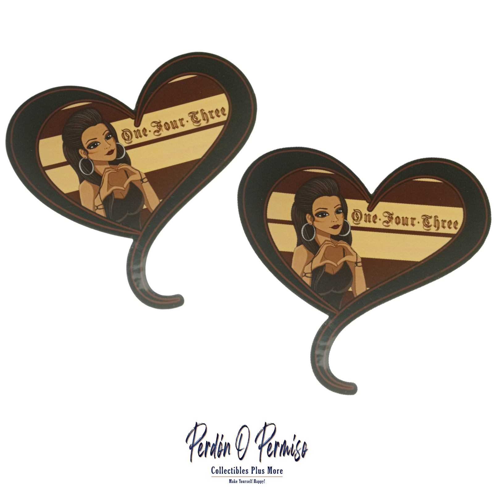 One Four Three Stickers (2 Pack) | Stickers and Decals (2 Pack)