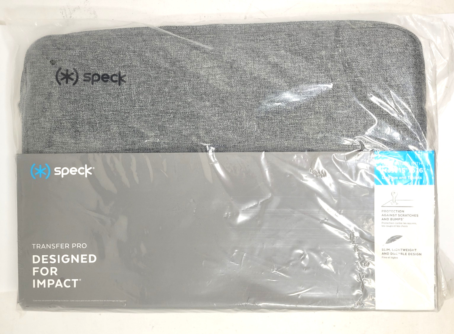 Speck Universal Transfer Pro Sleeve for 15"-16" Laptop Thunder Gray Stellar