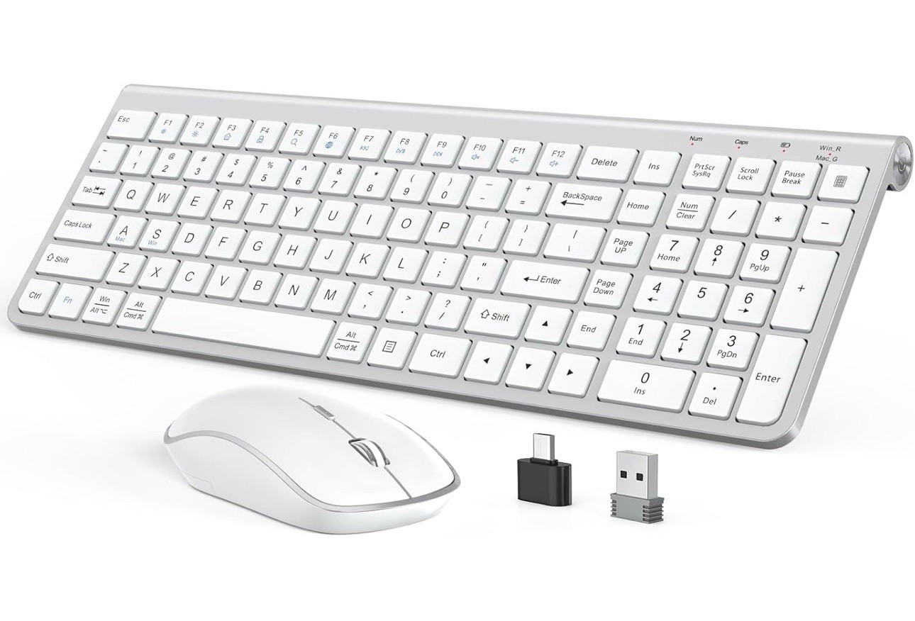 JOYACCESS Wireless Keyboard and Mouse, Ergonomic,Dustproof and Portable