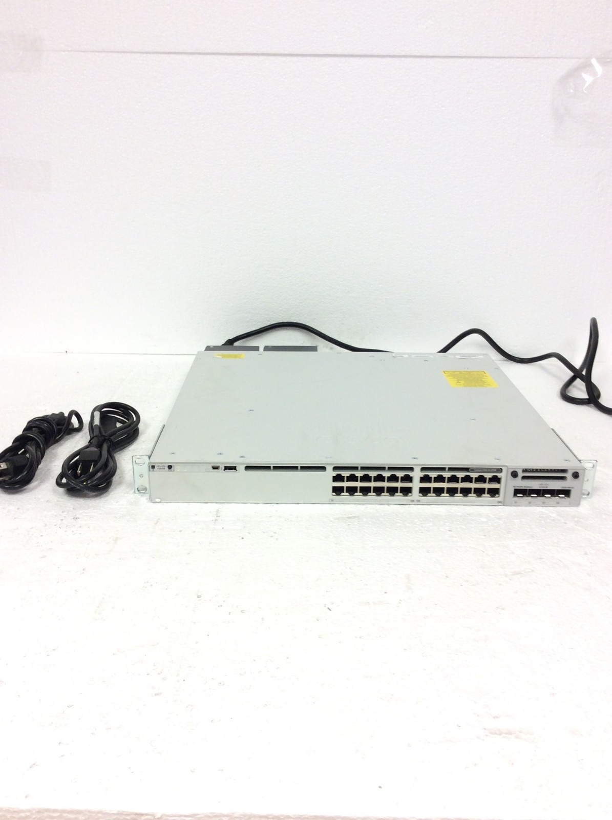 Cisco C9300-24U-E 24 Ports Fully Managed PoE Switch w/ C9300-NM-4G, 2x 1100 PS