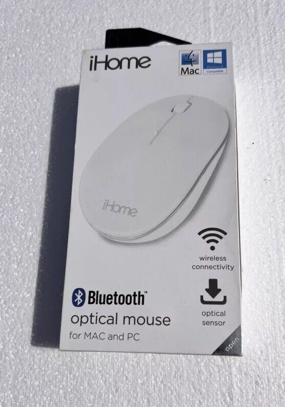 iHome Universal Wireless Optical Mouse for MAC/PC-Windows 10 Compatible