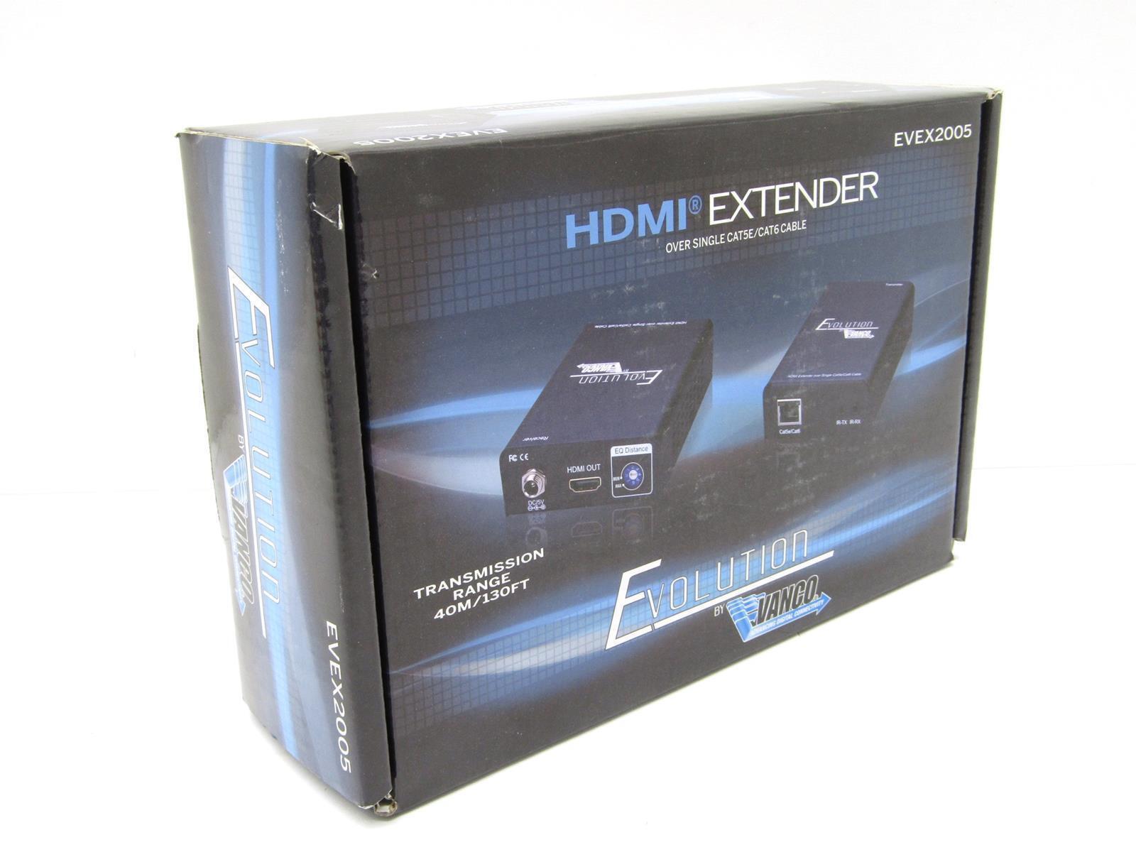 New-Open Box Vanco EVEX2005 Evolution Over Single CAT5E/CAT6 Cable HDMI Extender