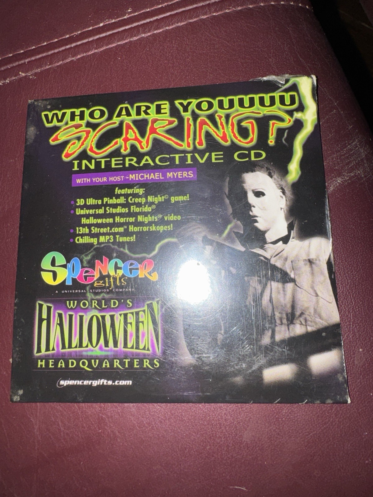 Who Are Youuu Scaring? Interactive CD 2001 Spencer Gifts Michael Myers Halloween