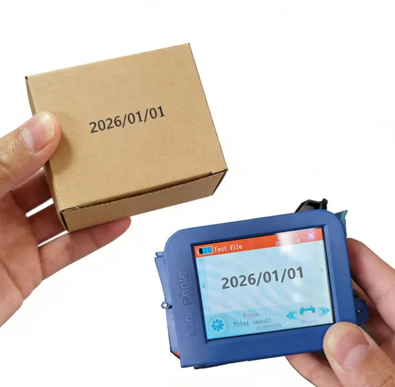 Mini Handheld Inkjet Printer 12.7mm Lot Number for Timber