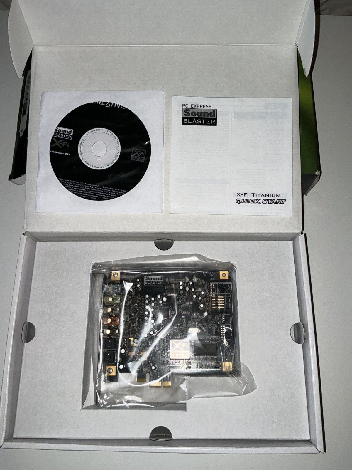Creative Sound Blaster X-Fi Titanium SB0880 PCI-E 7.1 Sound Card Optical I/O