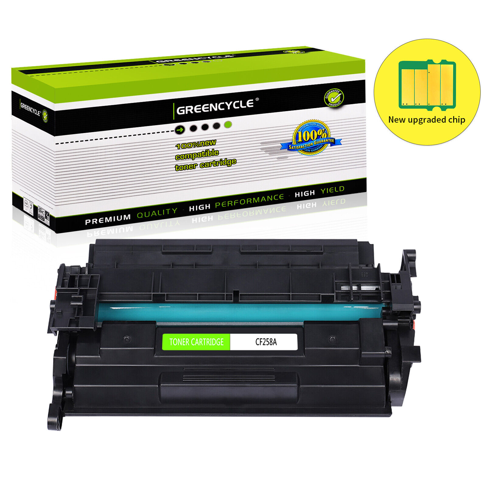 Greencycle CF258A 58A Toner Cartridge with Chip for HP LaserJet Pro M404dn M404