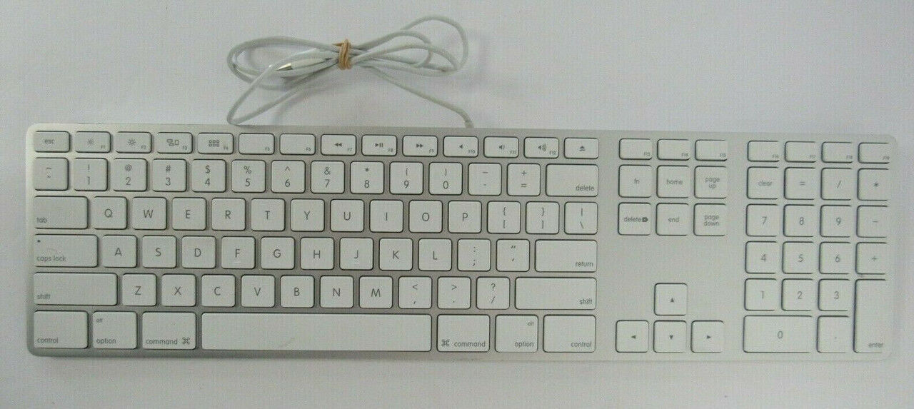 ♻️Genuine Apple USB Wired Keyboard A1243 with 10 Key for iMac, Mac Mini, Mac Pro