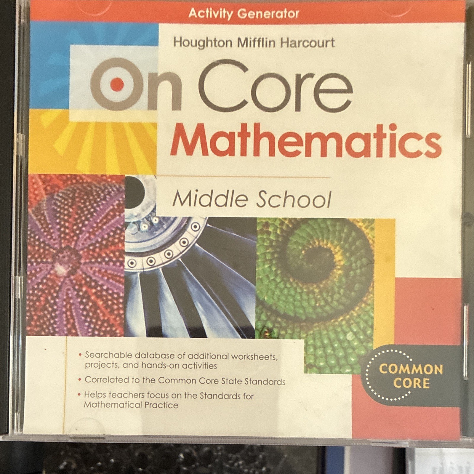 Houghton Mifflin Harcourt On Core Math MS Activity Generator CD Win/Mac Eng