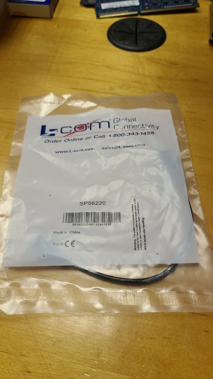 L-Com Short USB 2.0 Connecting Cable B Male To Mini-B 5 pin Connector Cord