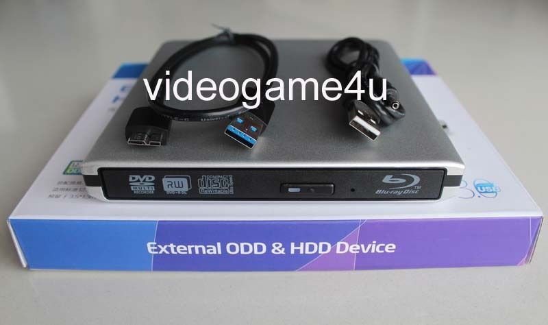 USB 3.0 External Sony Optiarc BD-5750L 3D Blu-Ray Burner Writer BD-RE DVD Drive