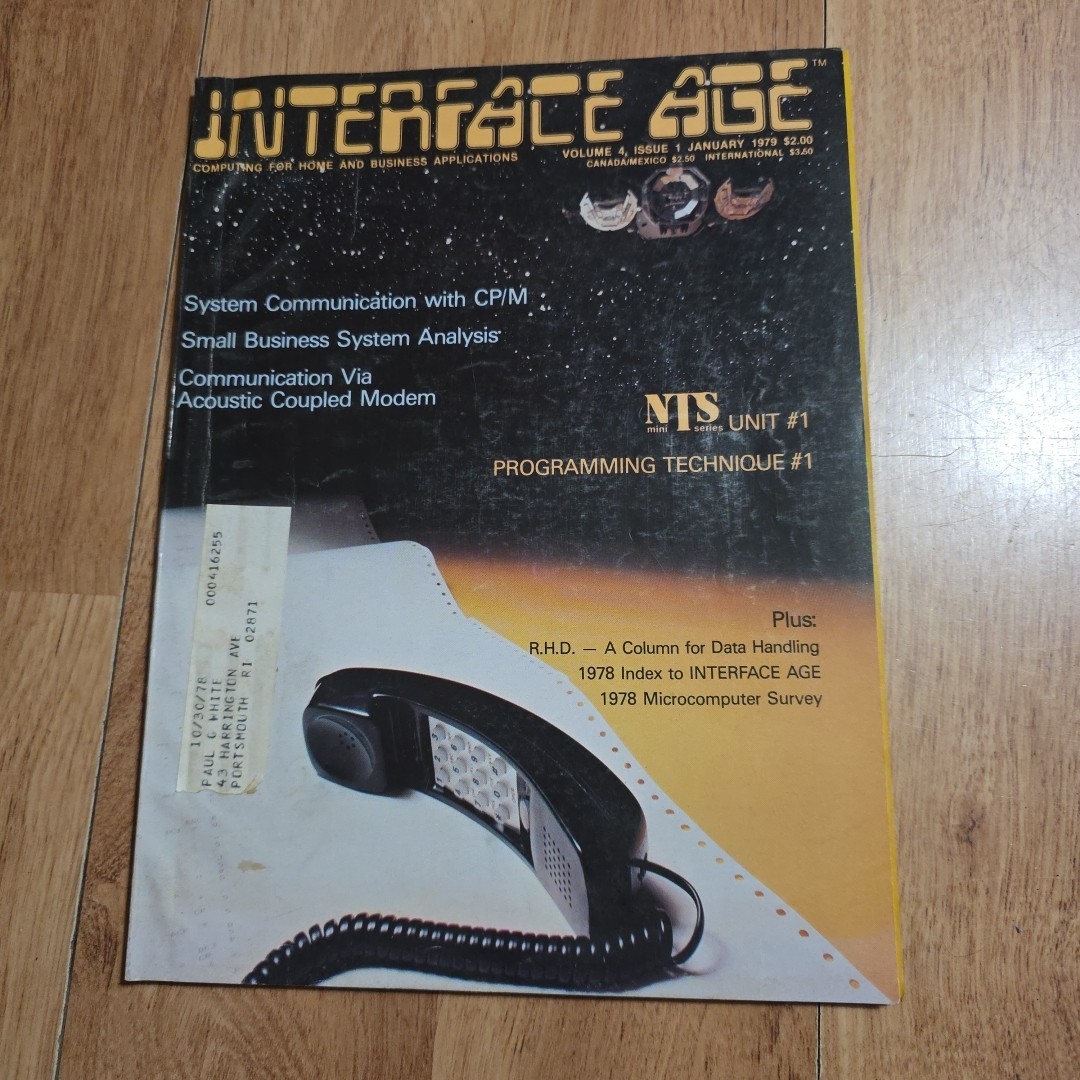 Interface Age January 1979 Volume 4 Issue 1 Vintage Computer Magazine