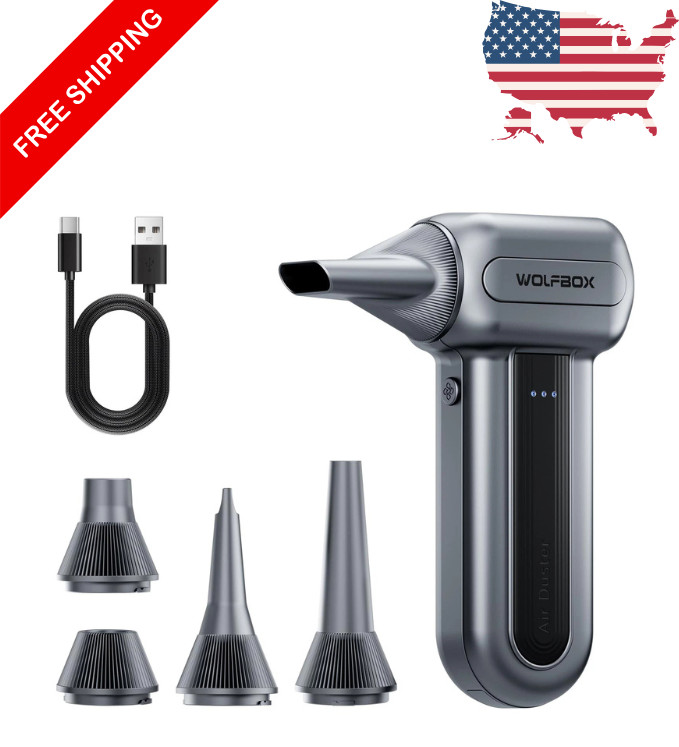 Clean Dust Electronics Fast - Rechargeable Air Duster 110000 RPM