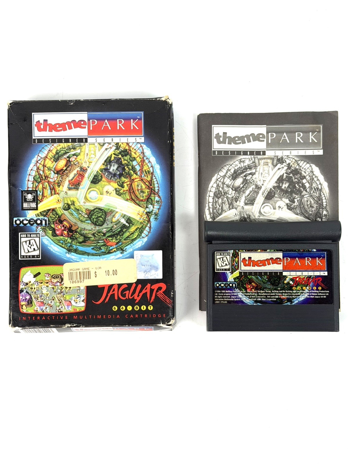 ATARI JAGUAR 64 Bit - THEME PARK - Complete In Box