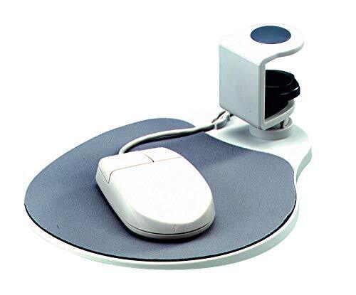 UM003 Mouse Platform Under Desk Sturdy Metal Clamp Fits Onto Desks up to 40mm...