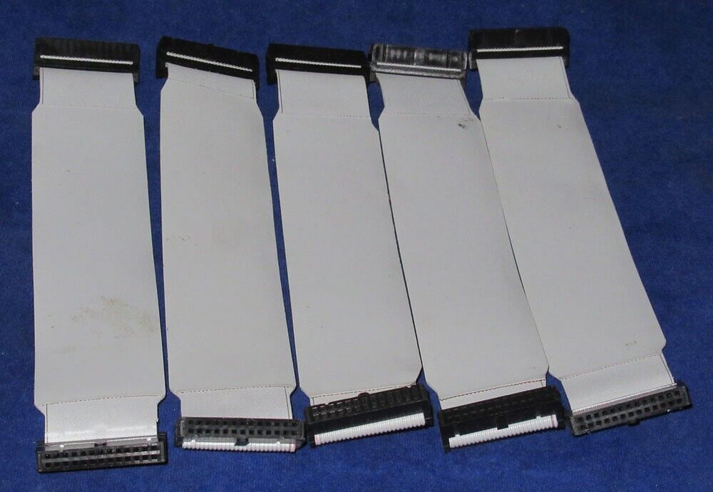 Lot of 5 IDC Flat Internal Ribbon Cable 26 pin Length 20cm 7in