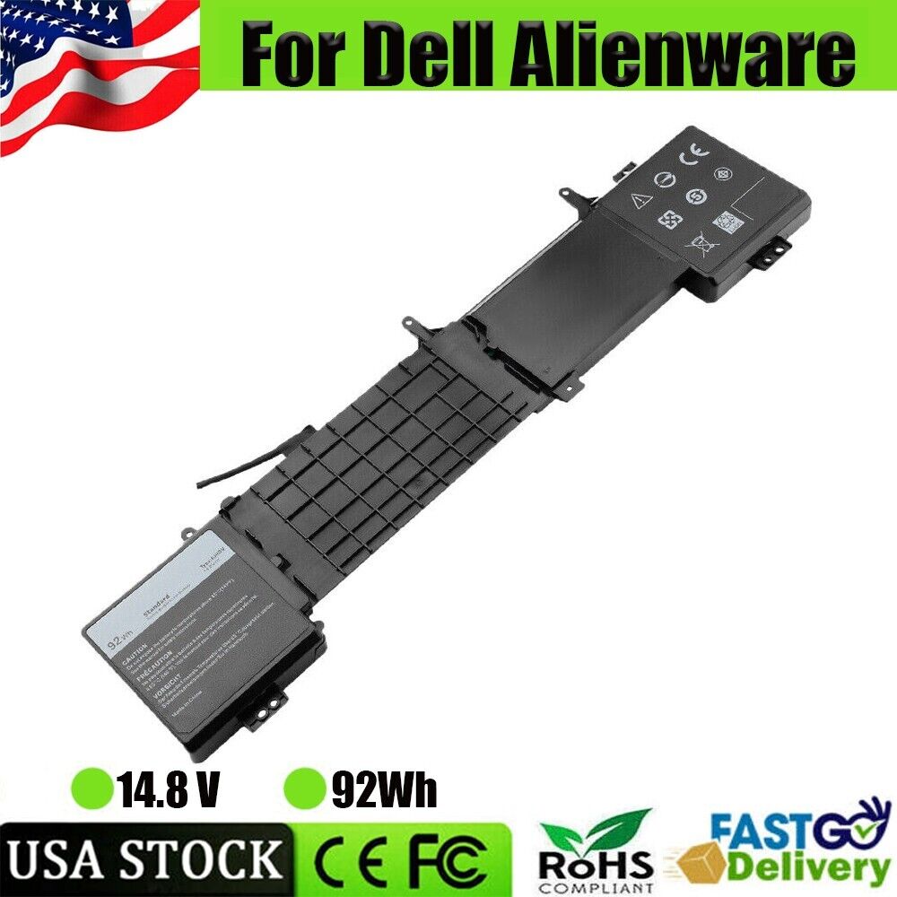 92Wh 6JHDV Laptop Battery For Dell Alienware 17 R2 R3 5046J P43F Notebook YKWXX