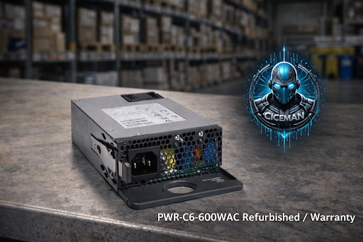 I Cisco PWR-C6-600WAC I 600 Watt Switching Power Supply for C9200 switch I
