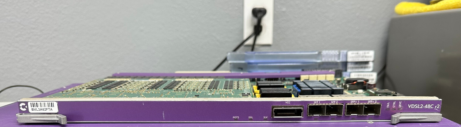 Calix VDSL2-48C r2, E7-2 48-Port Combo POTS & Vectored DSL Line Card 100-03880
