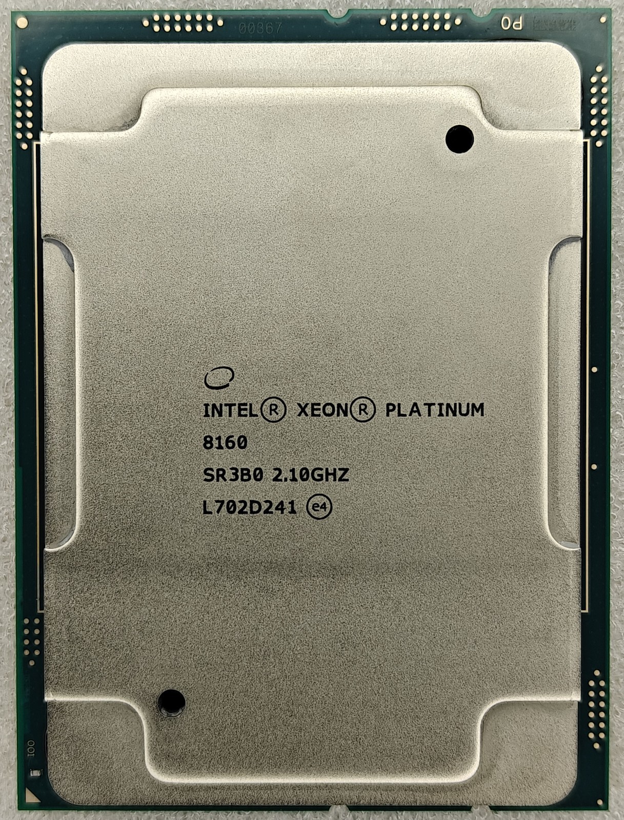 Original Intel Xeon Platinum 8160 CPU 33M Cache 2.10GHz 24-cores 150W LGA3647