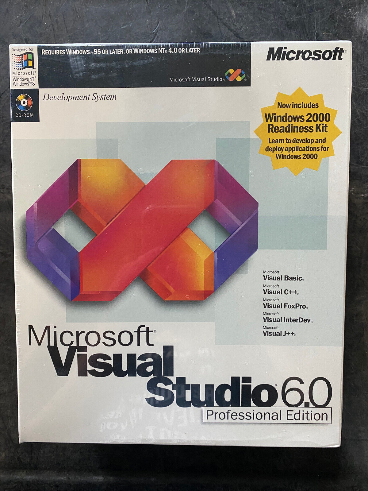 Microsoft Visual Studio 6.0 Model #659-00390 Professional Edition- Brand New
